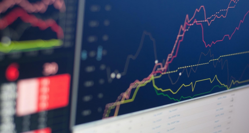 line charts for stocks