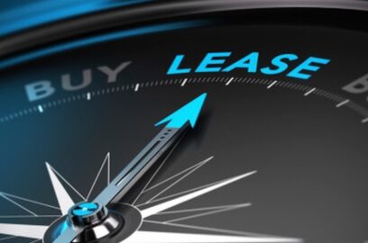 a compass pointing to the word Lease