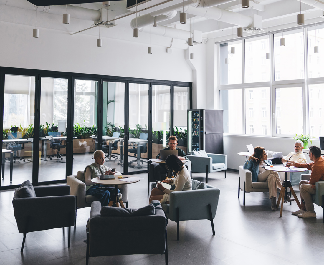 professionals working together in an office