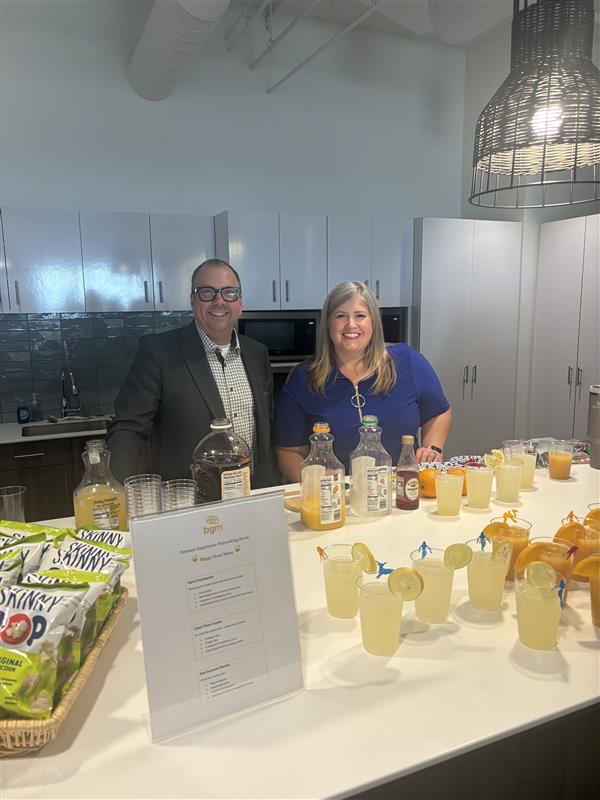 mocktail set up at BGM event