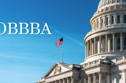 close up photo of US capitol with OBBA in text