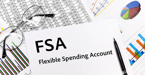 Flexible,Spending,Account,Fsa,Written,On,The,Sheet.,Pen,,Glasses,