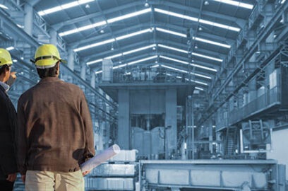 Production,Engineer,Working,In,Commercial,Business,Building,With,The,Structural