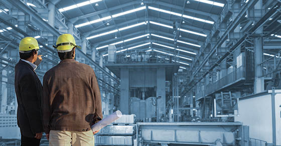 Production,Engineer,Working,In,Commercial,Business,Building,With,The,Structural