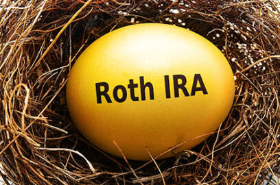 Gold,Roth,Ira,Egg,In,A,Bird's,Nest,,On,White