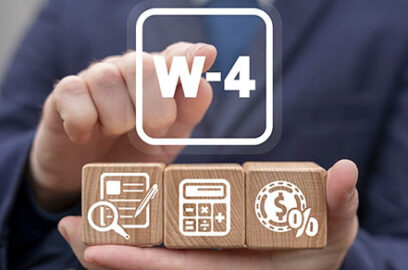 W-4,Tax,Form,Business,Finance,Concept.,Taxes,Document,Filling.