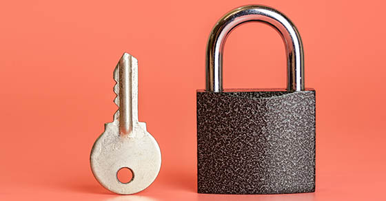 Key,And,Closed,Padlock,Security,Hacking,Concept.,Choosing,The,Best, security,system