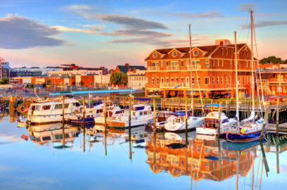 Norwalk, Connecticut, boat, harbor, sunset